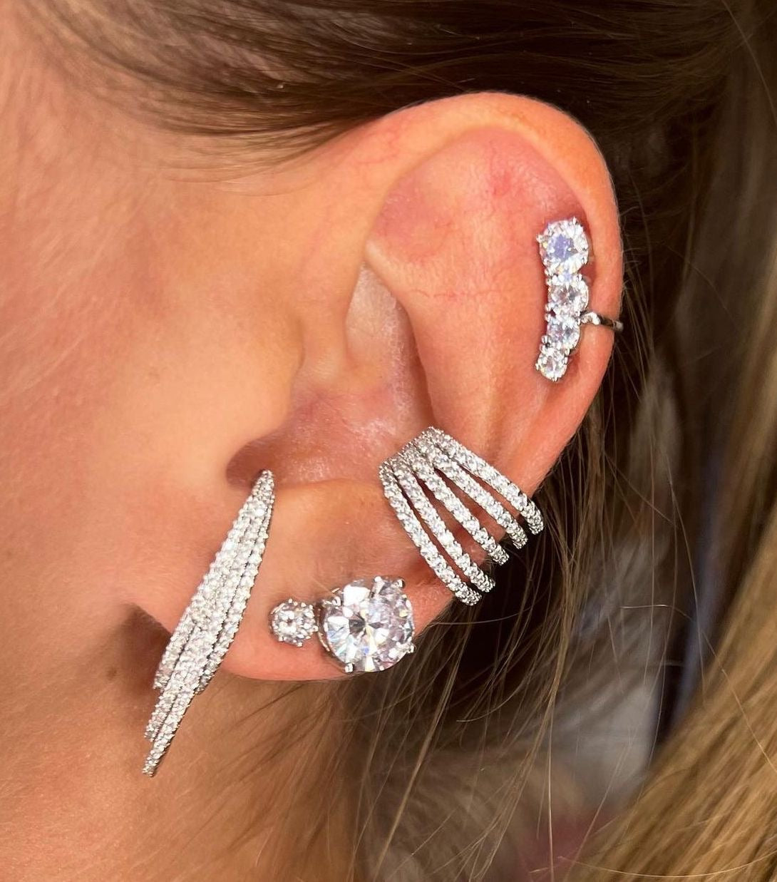 MONO Orecchino scia glitter