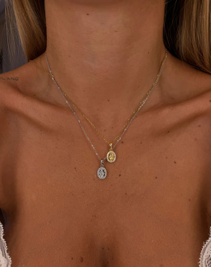 Collana madonnina brillantini micro
