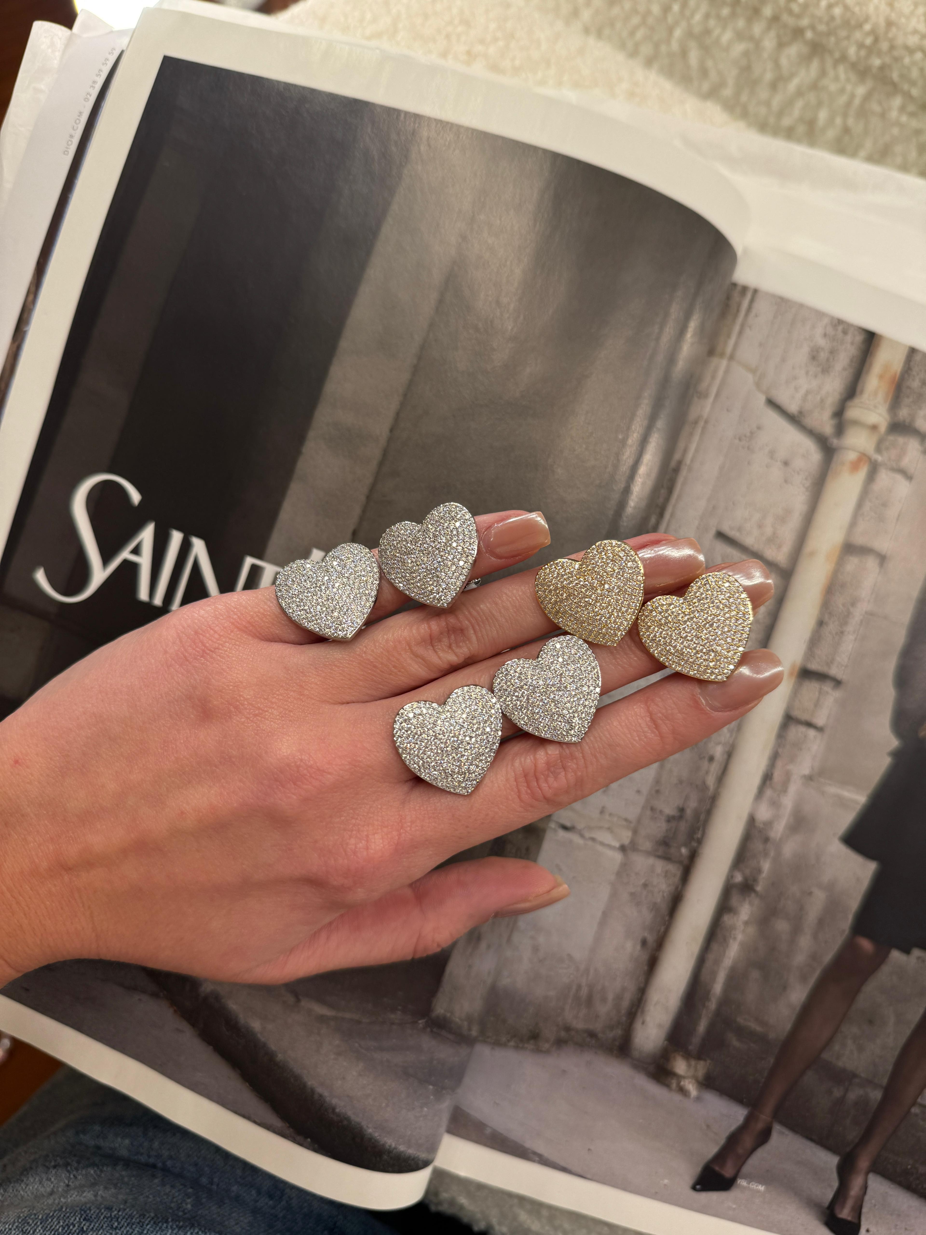 Orecchini clip CUORE PAMELA