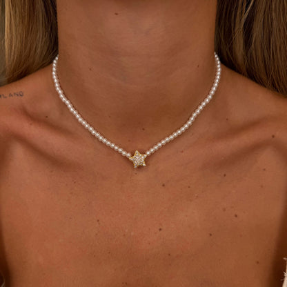 Chocker perle + stella
