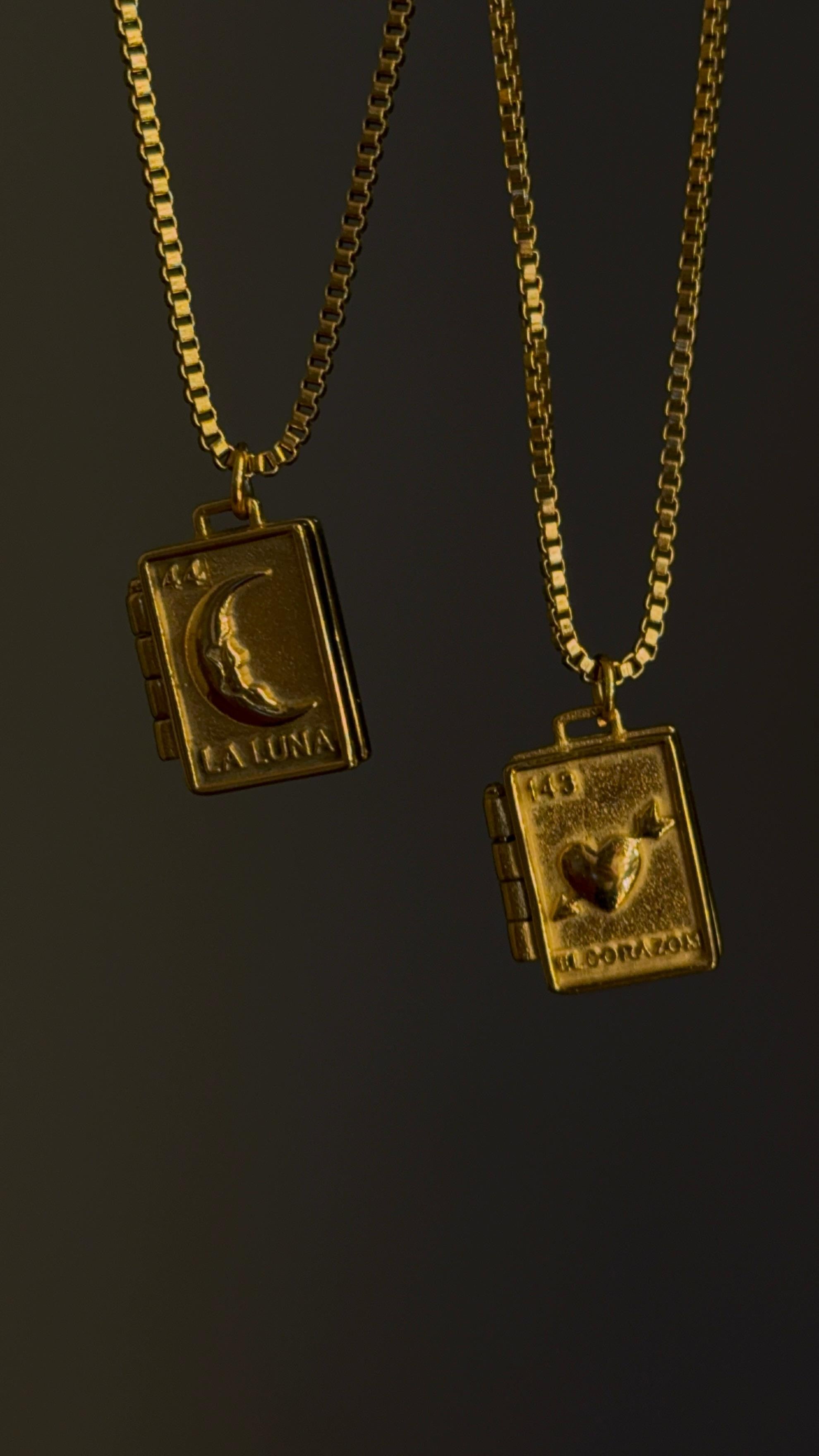 Collana apribile “LA LUNA” / “EL CORAZON”