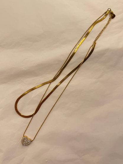 Collana due in uno Cuore Dafne + Snake