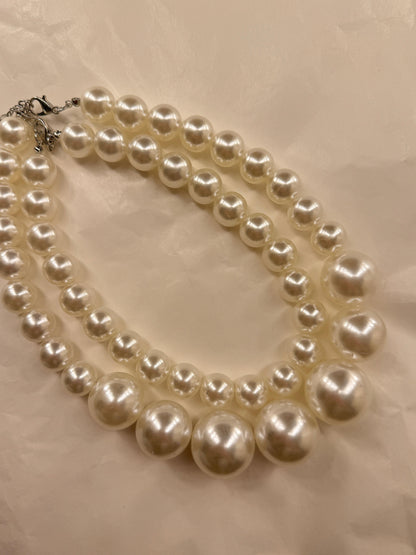 Coppia collana perle
