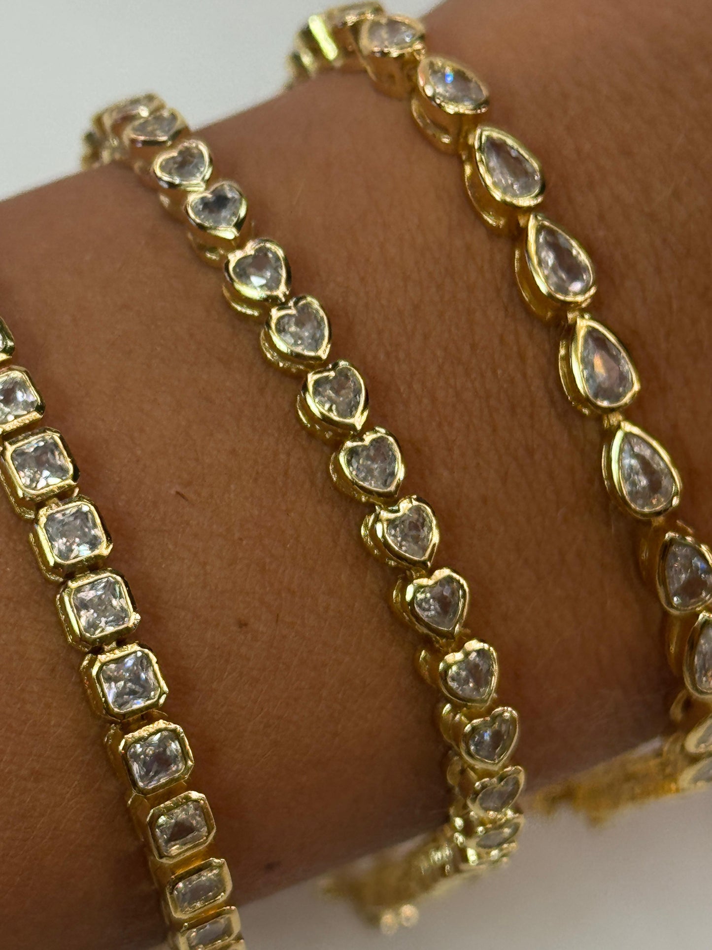 Bracciale Tennis Geometrico