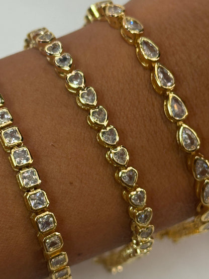 Bracciale Tennis Geometrico