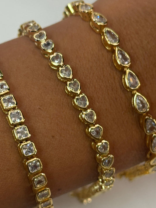 Bracciale Tennis Geometrico
