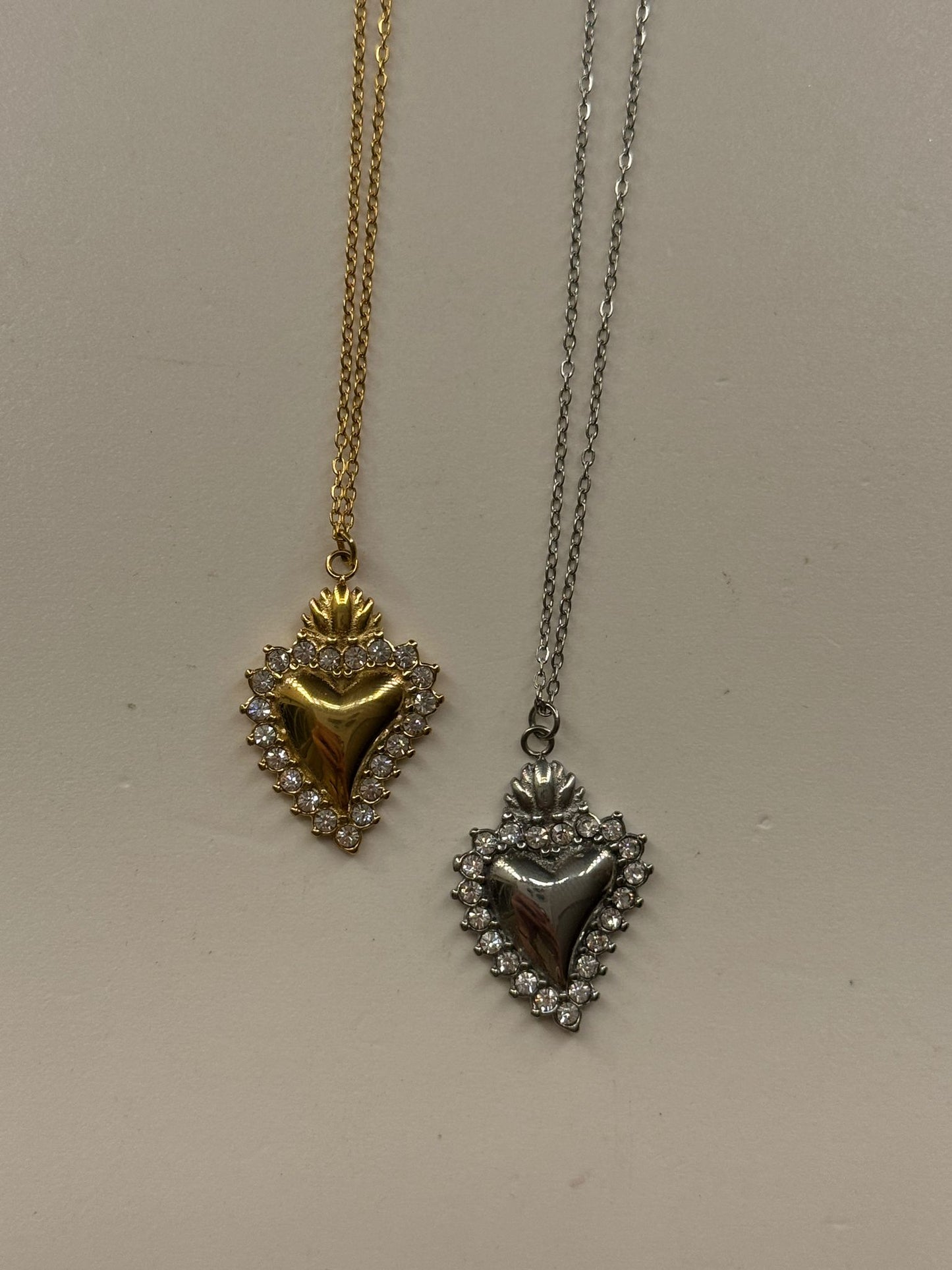 Collana cuore sacro Swarovski