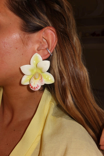 Orecchini Fiori Orchidea