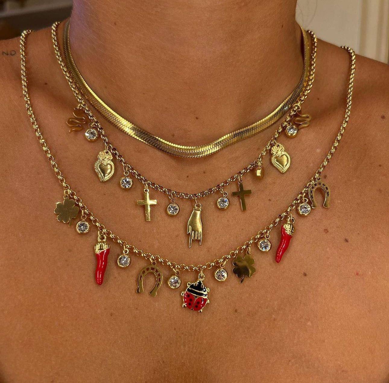 Collana charms porta fortuna