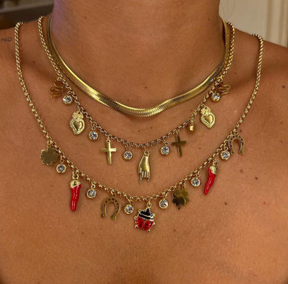 Collana charms porta fortuna