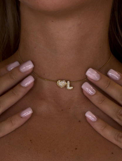 Collana Chocker mini lettere BUBBLE