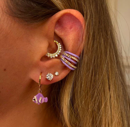 Earcuff cinque fasce color