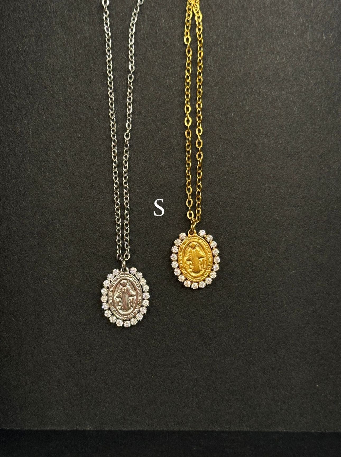 Collana madonnina Swarovski