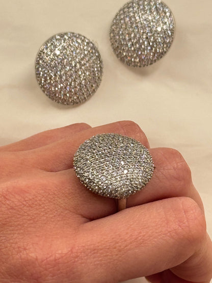 Anello Maxi Ball strass