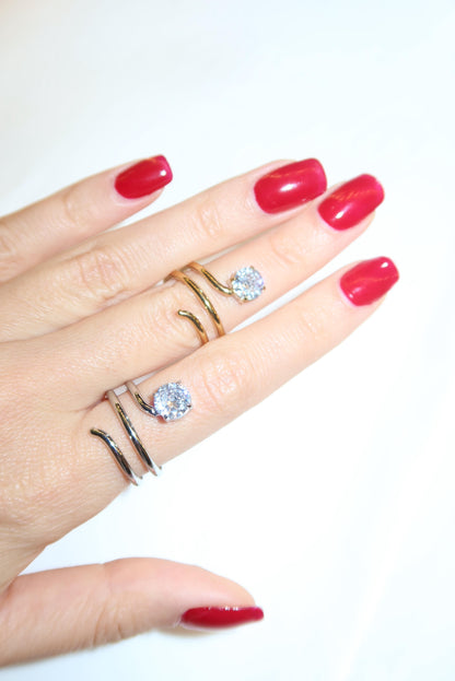 Anello Spirale punto luce