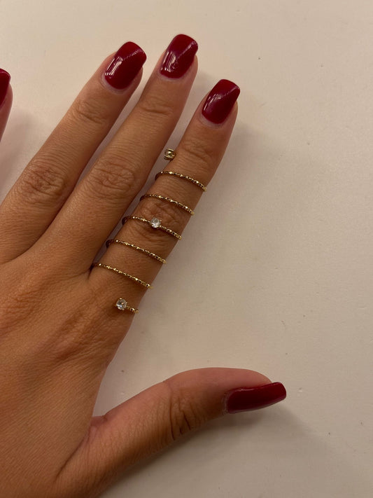 Anello spirale punti luce
