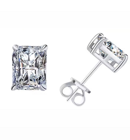 Punti luce taglio Radiante in Moissanite