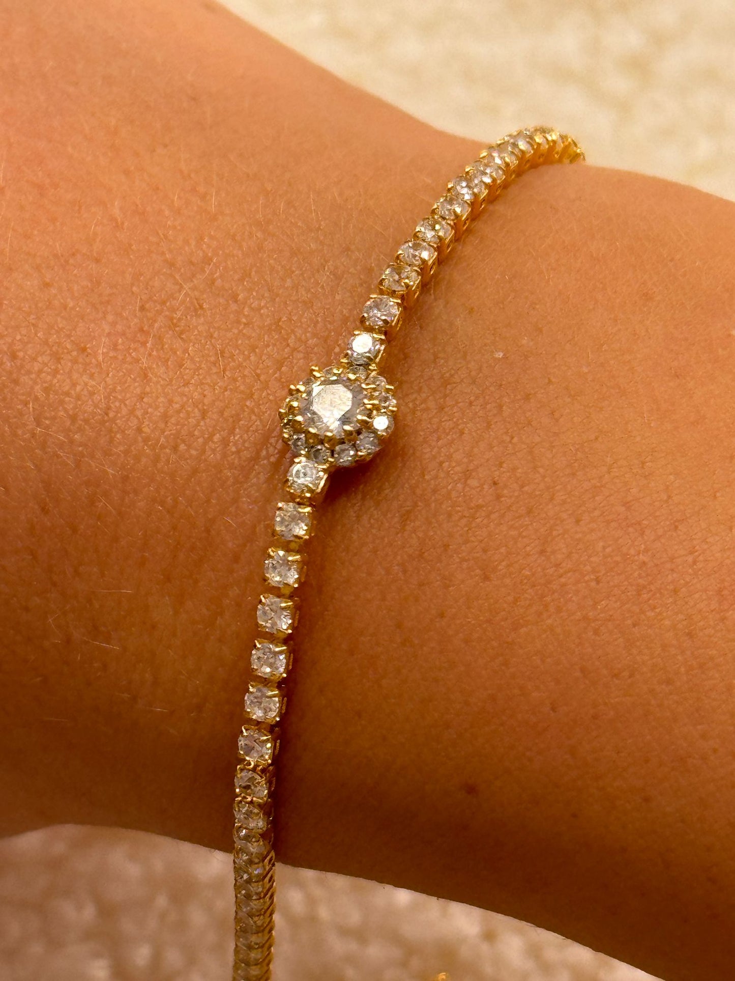Bracciale tennis tondino