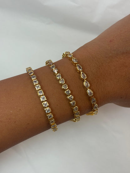 Bracciale Tennis Geometrico