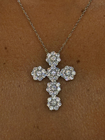 Collana croce Fiori
