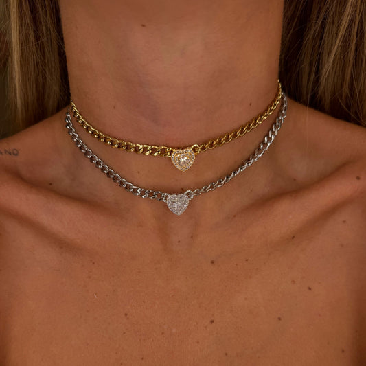 Chocker groumette + cuore