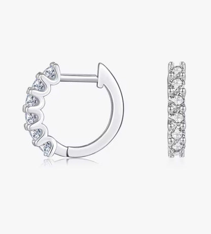 Orecchini in Moissanite a Cerchio classico