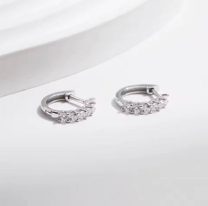 Orecchini in Moissanite a Cerchio classico