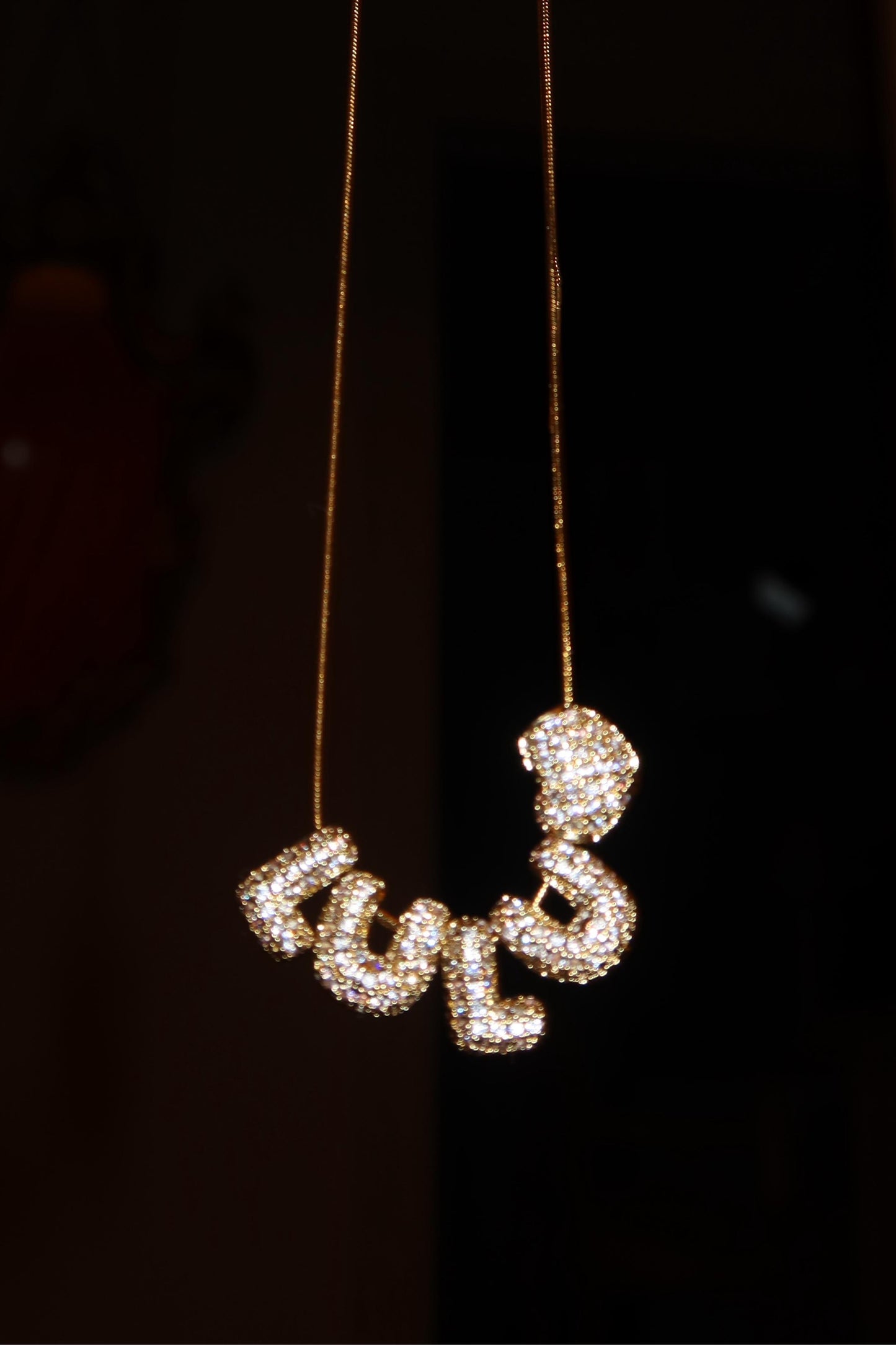 Collana Chocker mini lettere BUBBLE