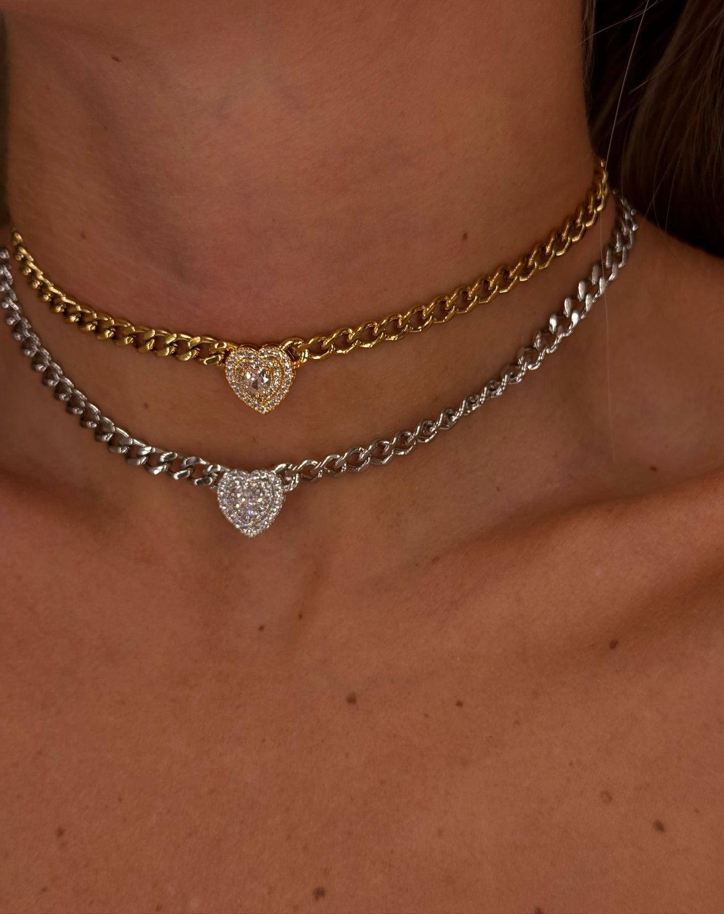 Chocker groumette + cuore