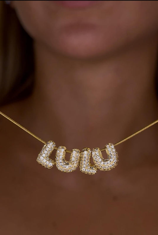 Collana Chocker mini lettere BUBBLE