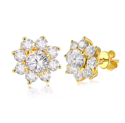 Punti Luce Fiori in Moissanite