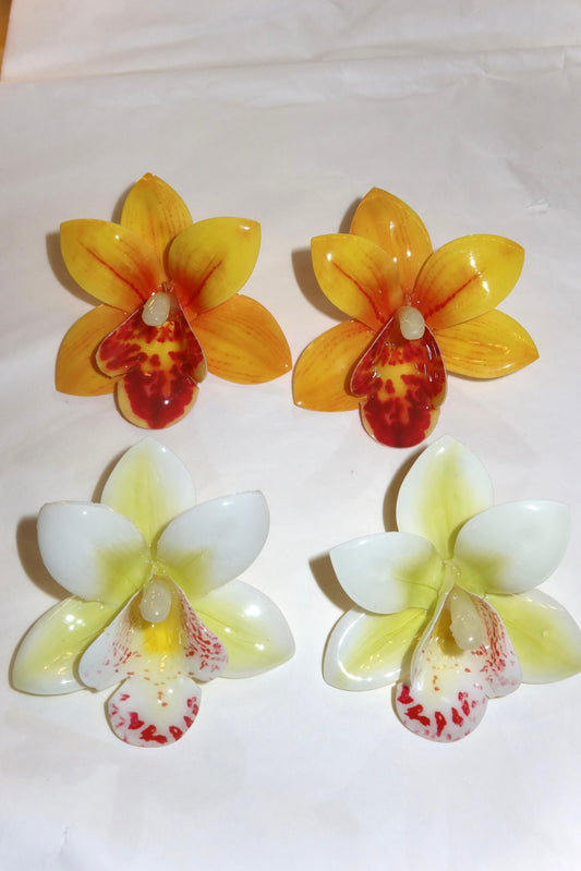 Orecchini Fiori Orchidea