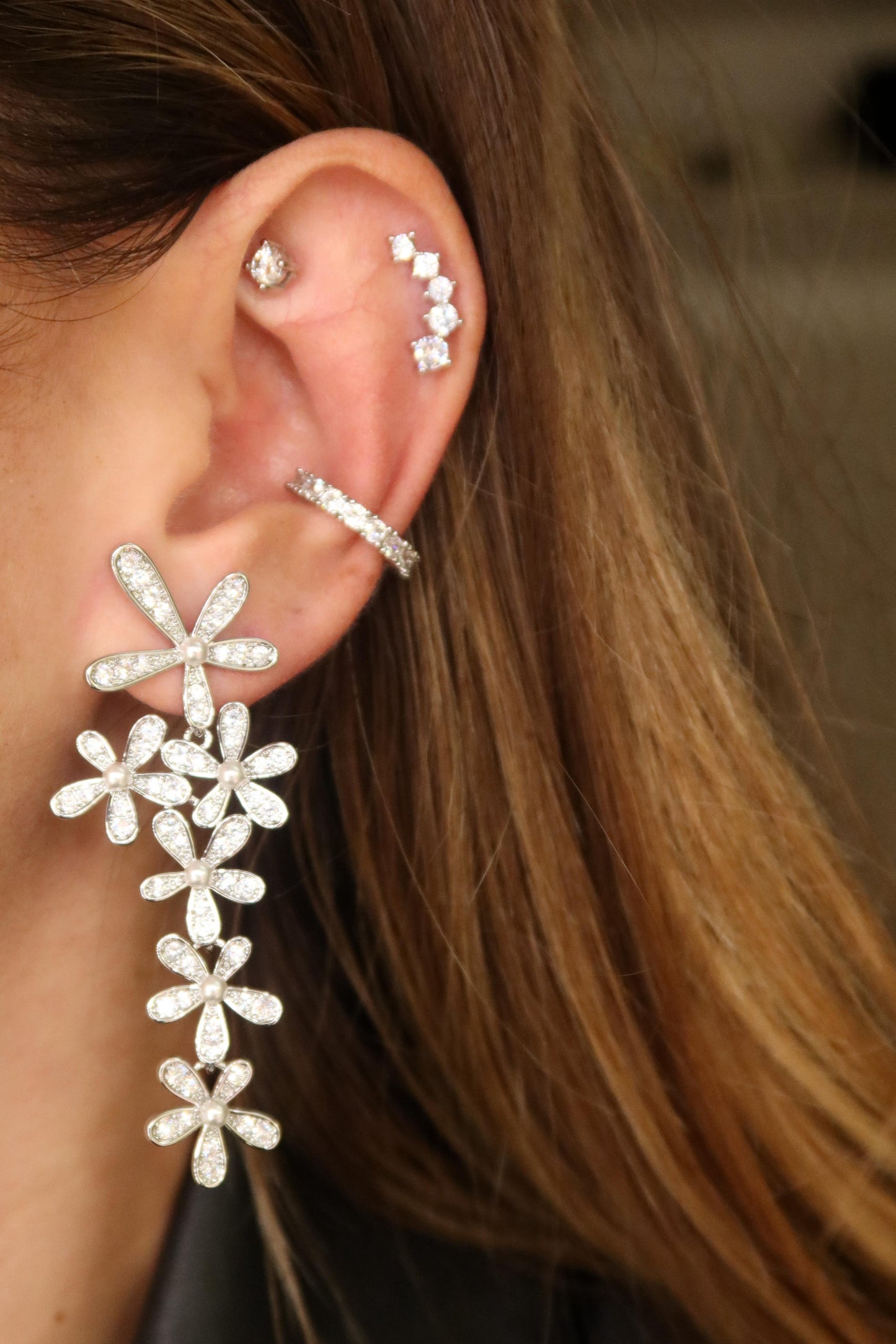 Orecchini Fiori Cristal