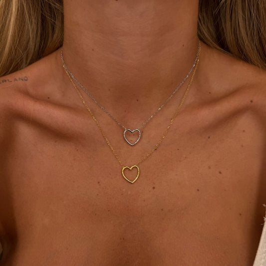 Collana cuore forato