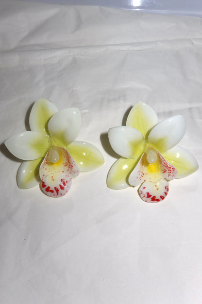 Orecchini Fiori Orchidea