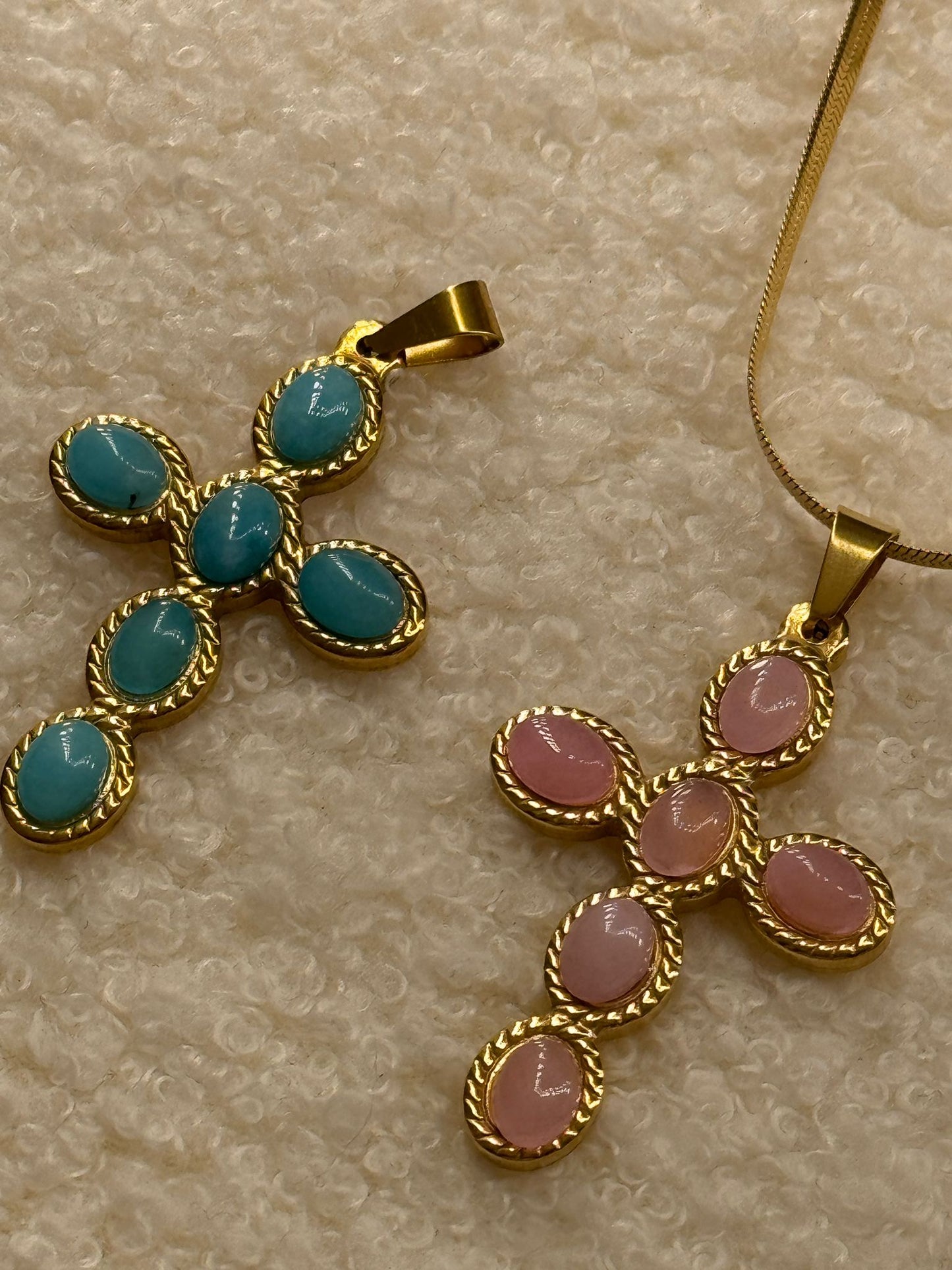 Collana snake + croce