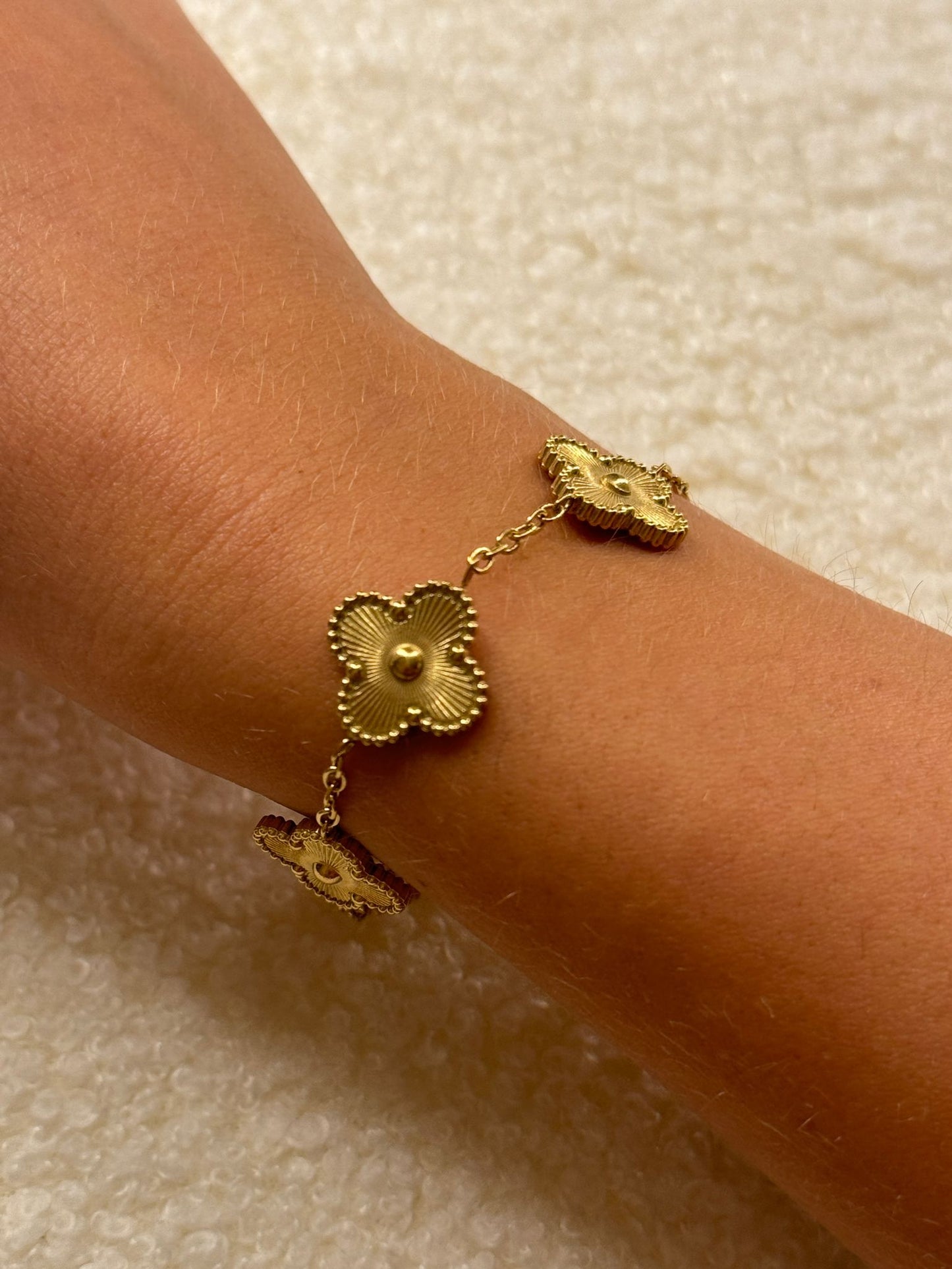 Bracciale simil Van Cl**f Oro/Argento