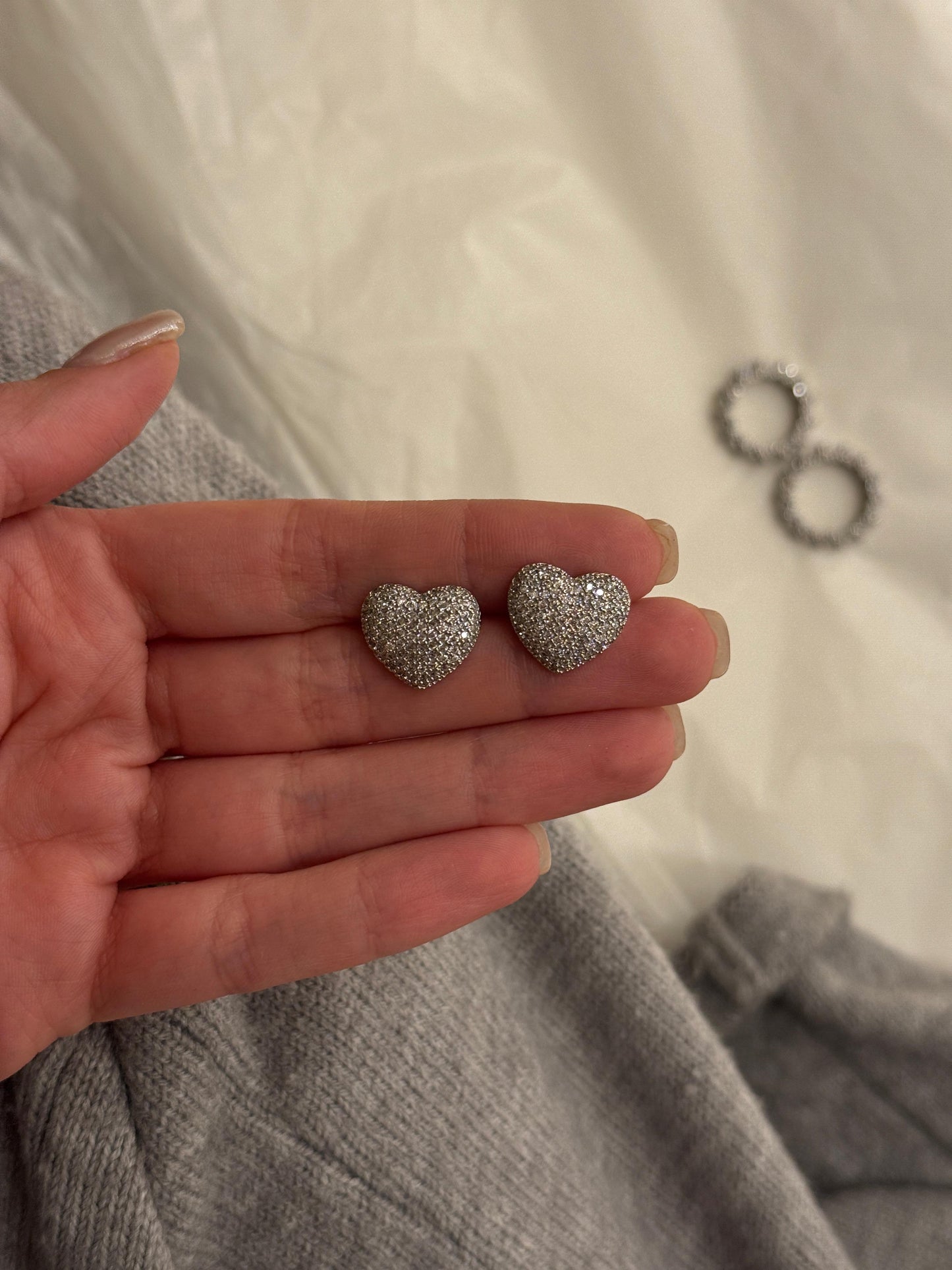 Orecchini cuore pieno CLARY