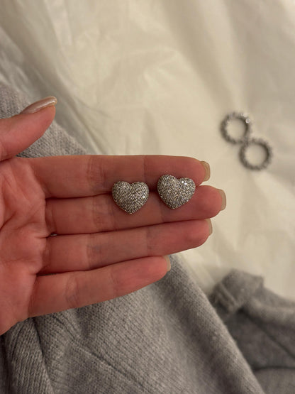 Orecchini cuore pieno CLARY