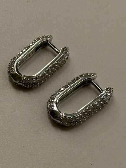 Orecchini longuette brillantini