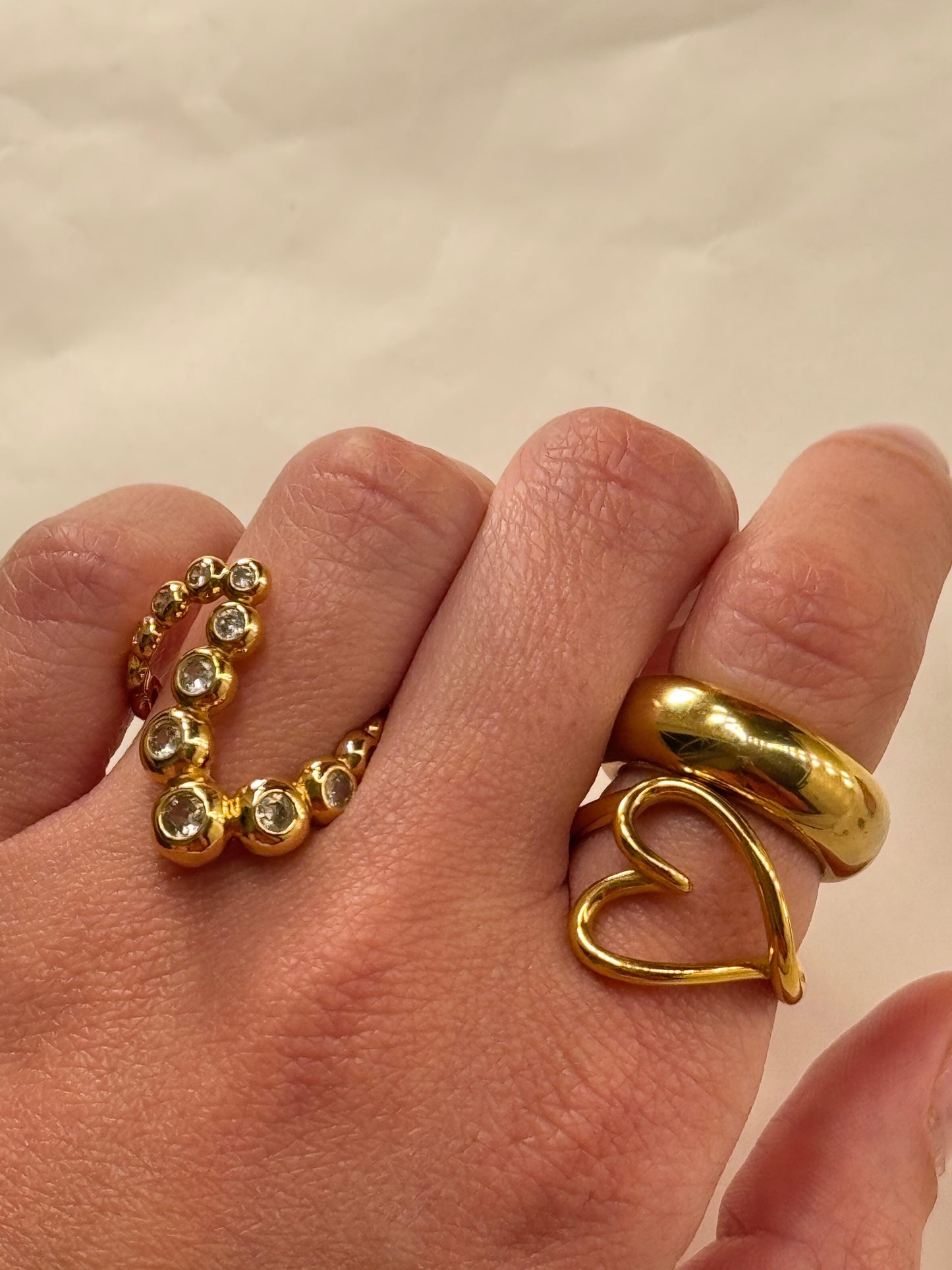Anello Cuore Sinuoso
