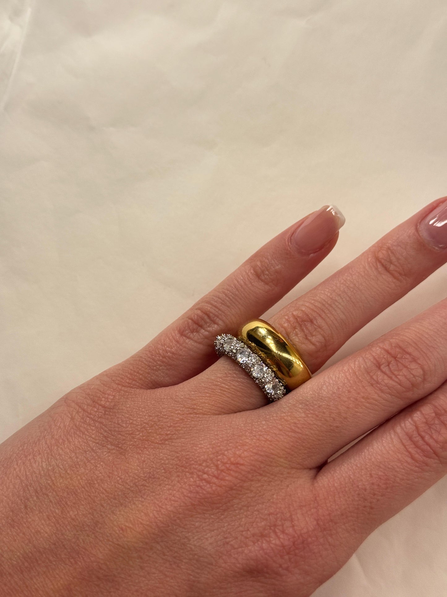Anello veretta Cristallo Luxury