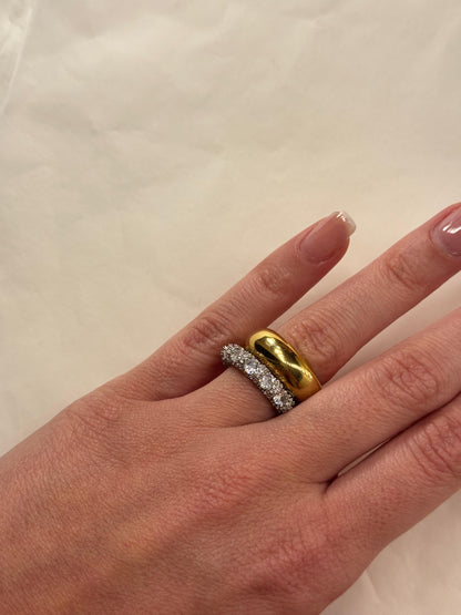Anello veretta Cristallo Luxury
