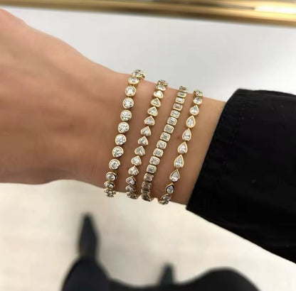 Bracciale Tennis Geometrico