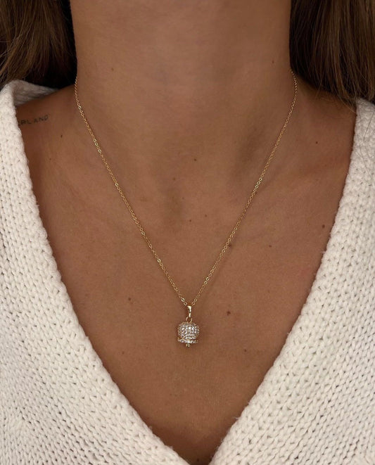 Collana campanella brillantini