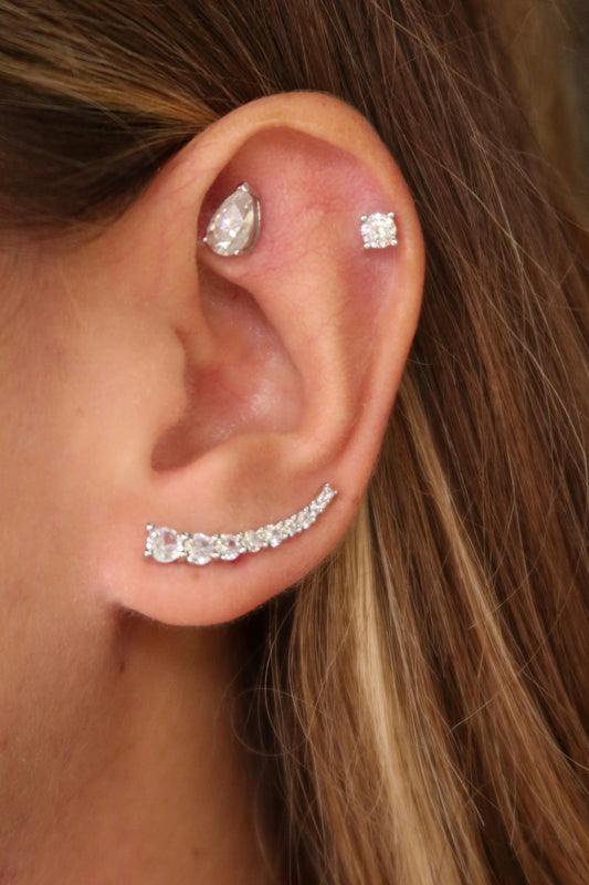 Orecchini fascia Light Square