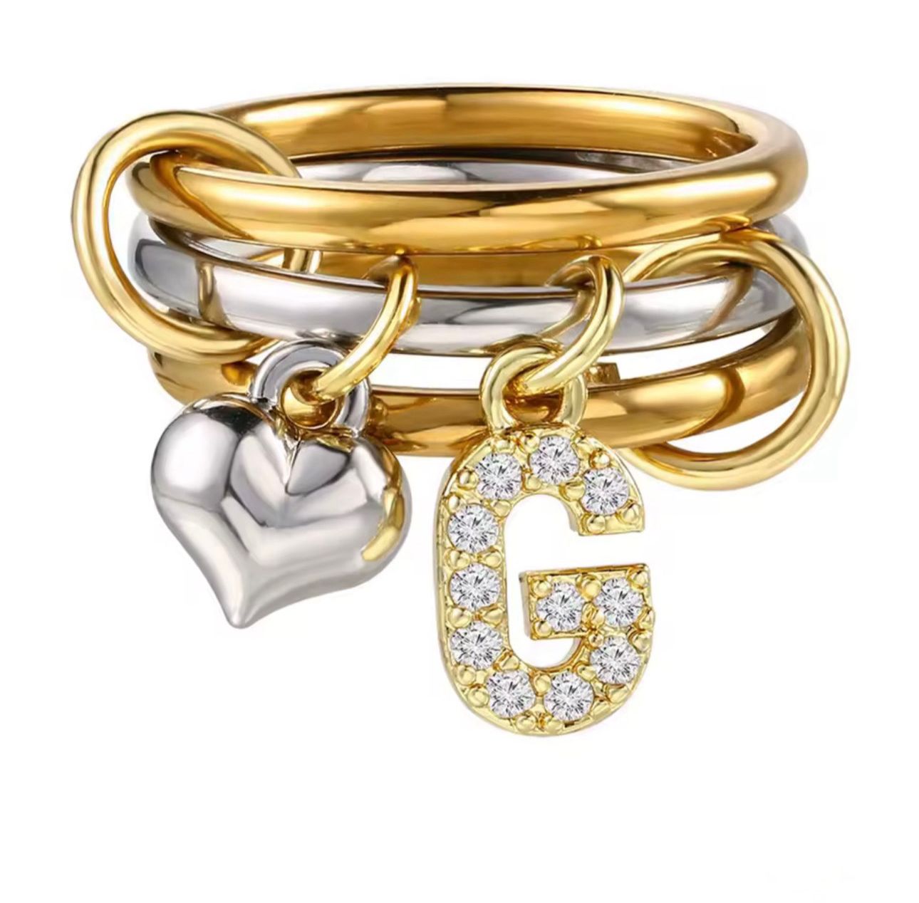 Anello STAR con lettera