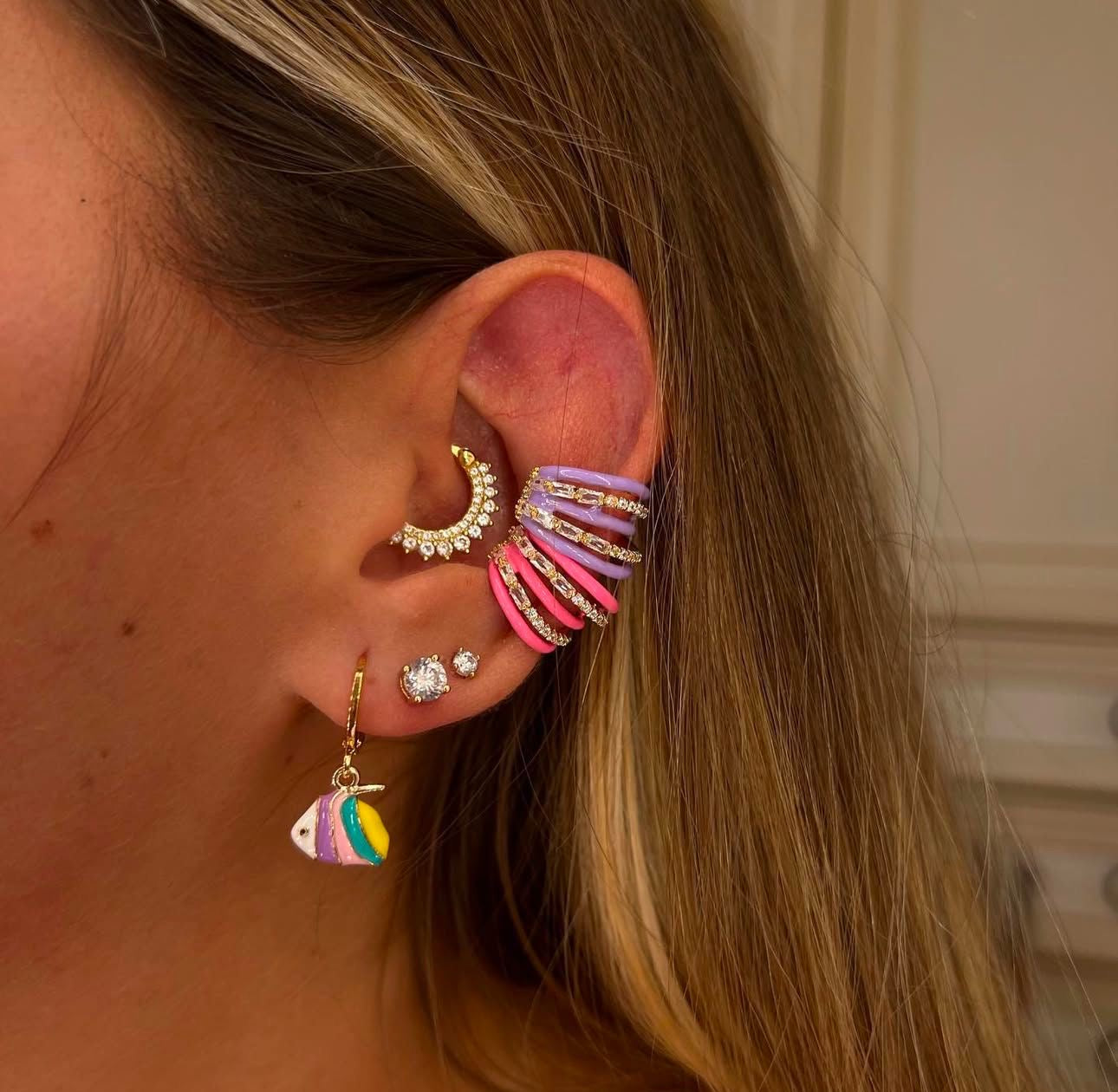 Earcuff cinque fasce color