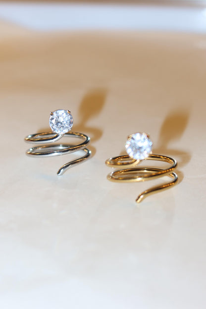 Anello Spirale punto luce