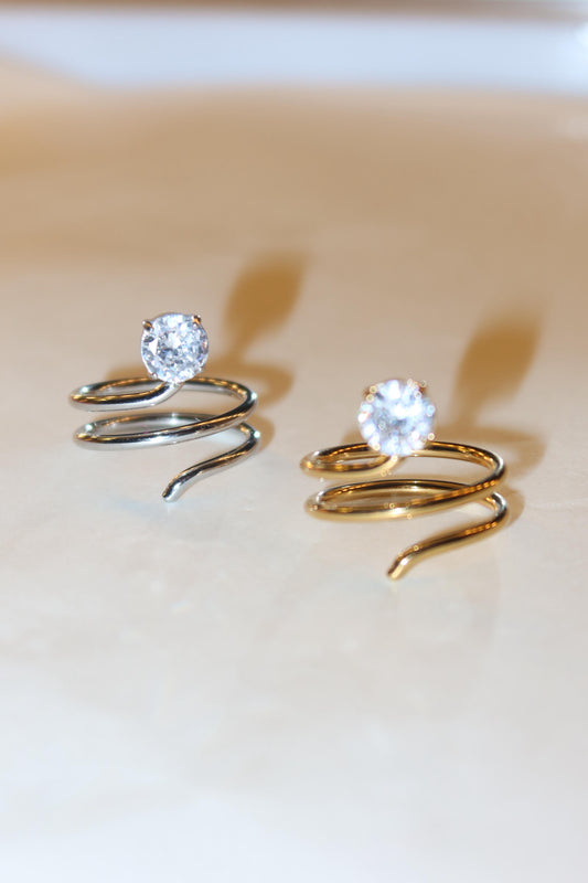 Anello Spirale punto luce